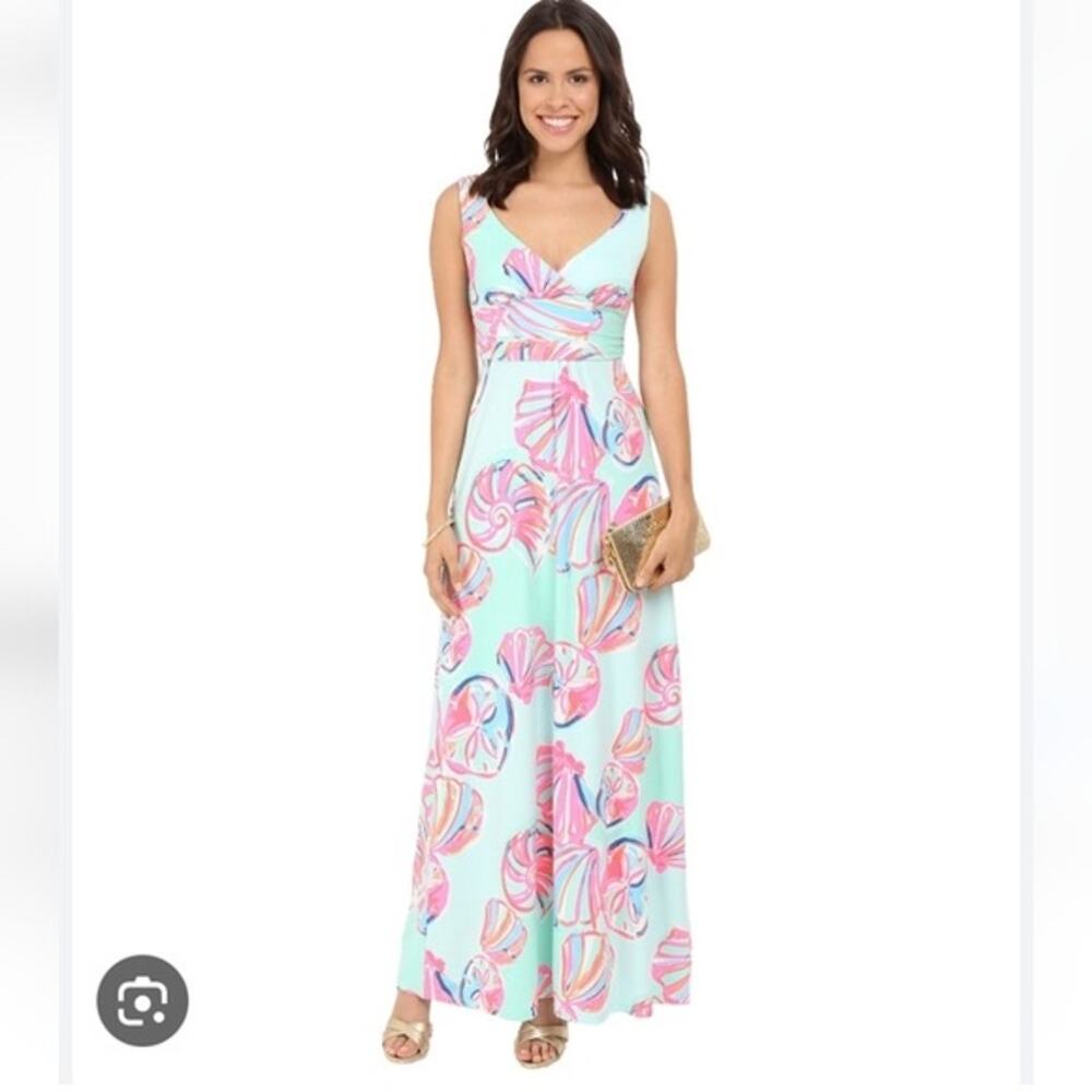 NWT LILLY PULITZER Sloane Maxi Dress sz Large Stretchy Preppy Beachy Vacation